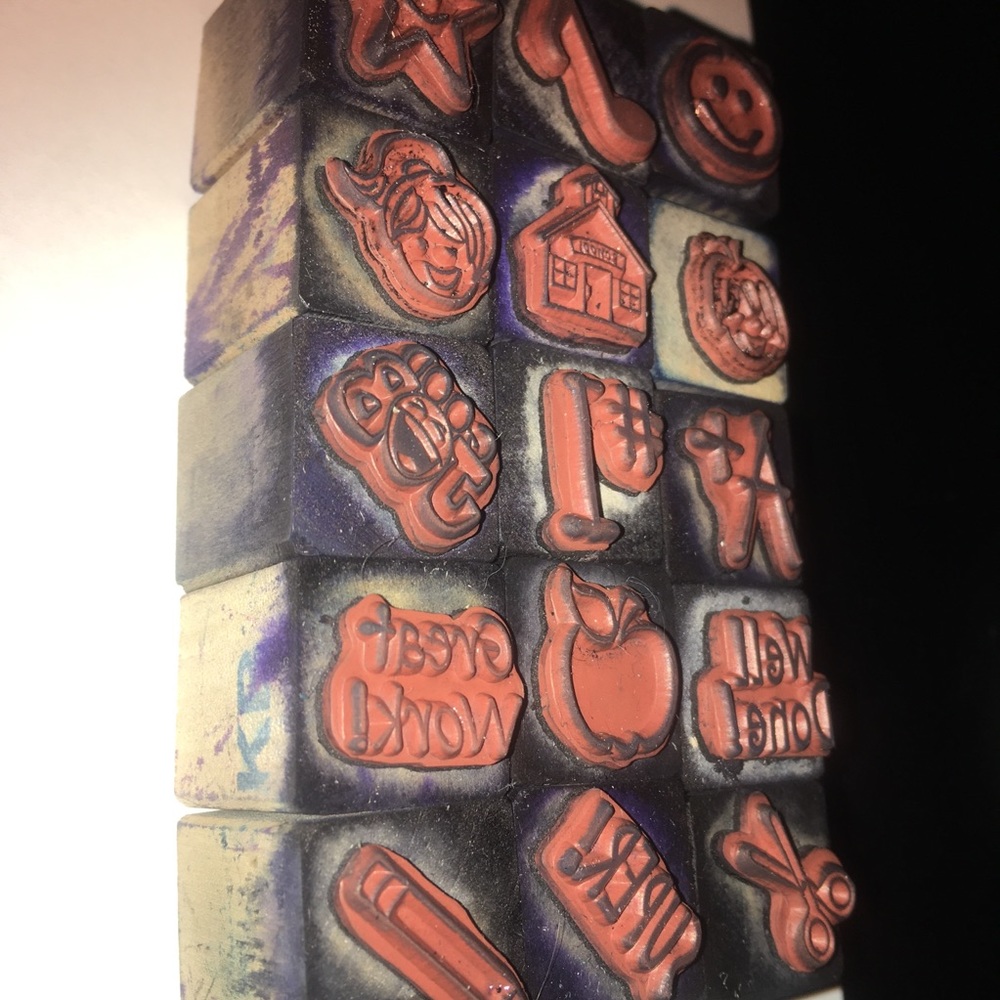 $4 saleπ Set of 15 stamps - great for teachers! - Picture 5 of 7